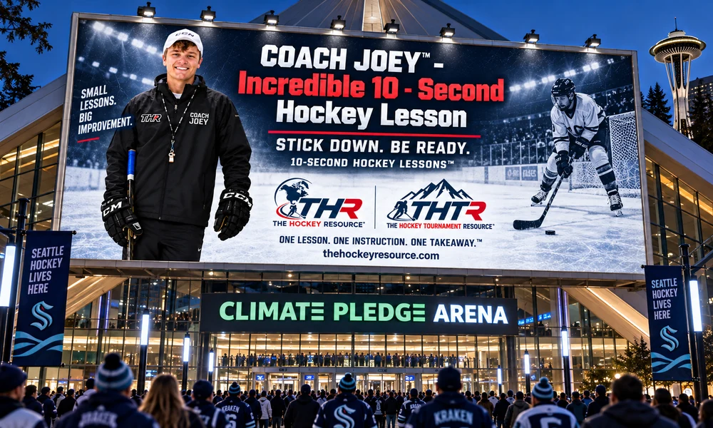 Coach Joey Stick Down Be Ready Hockey lesson showing stick readiness as an age-by-age Player development skill.