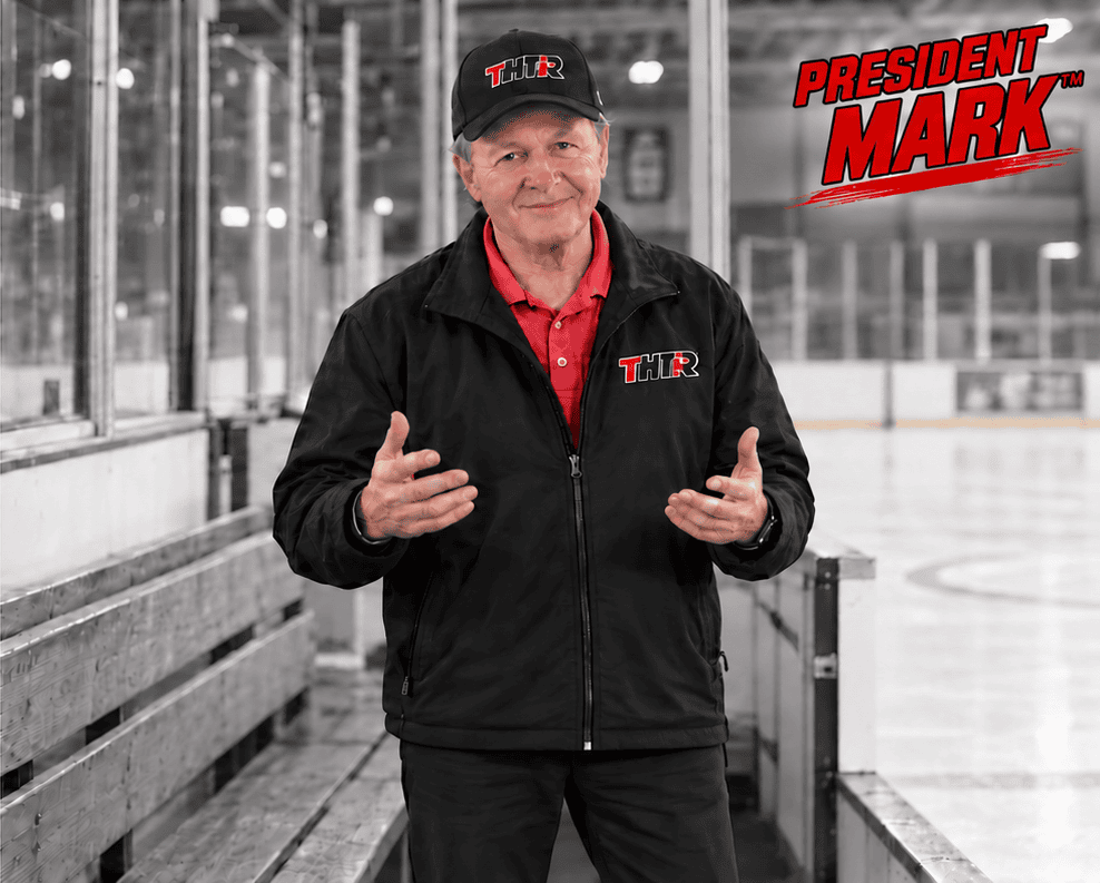 HOCKEY - MARK STANDING AT BENCH